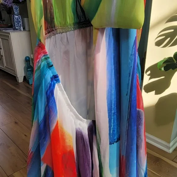 Latiste by Amy Open Back Maxi Dress Size Large - Picture 13 of 15